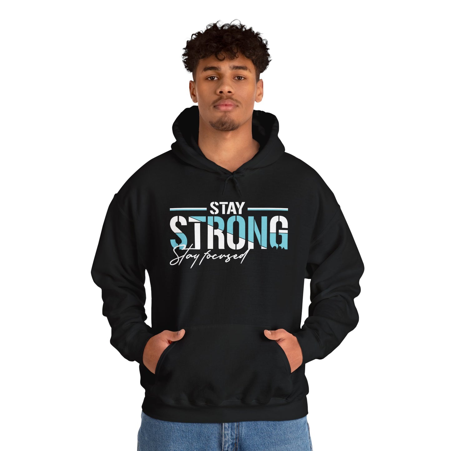 unisex heavy blend™ hooded sweatshirt - stay strong - simple motivation design