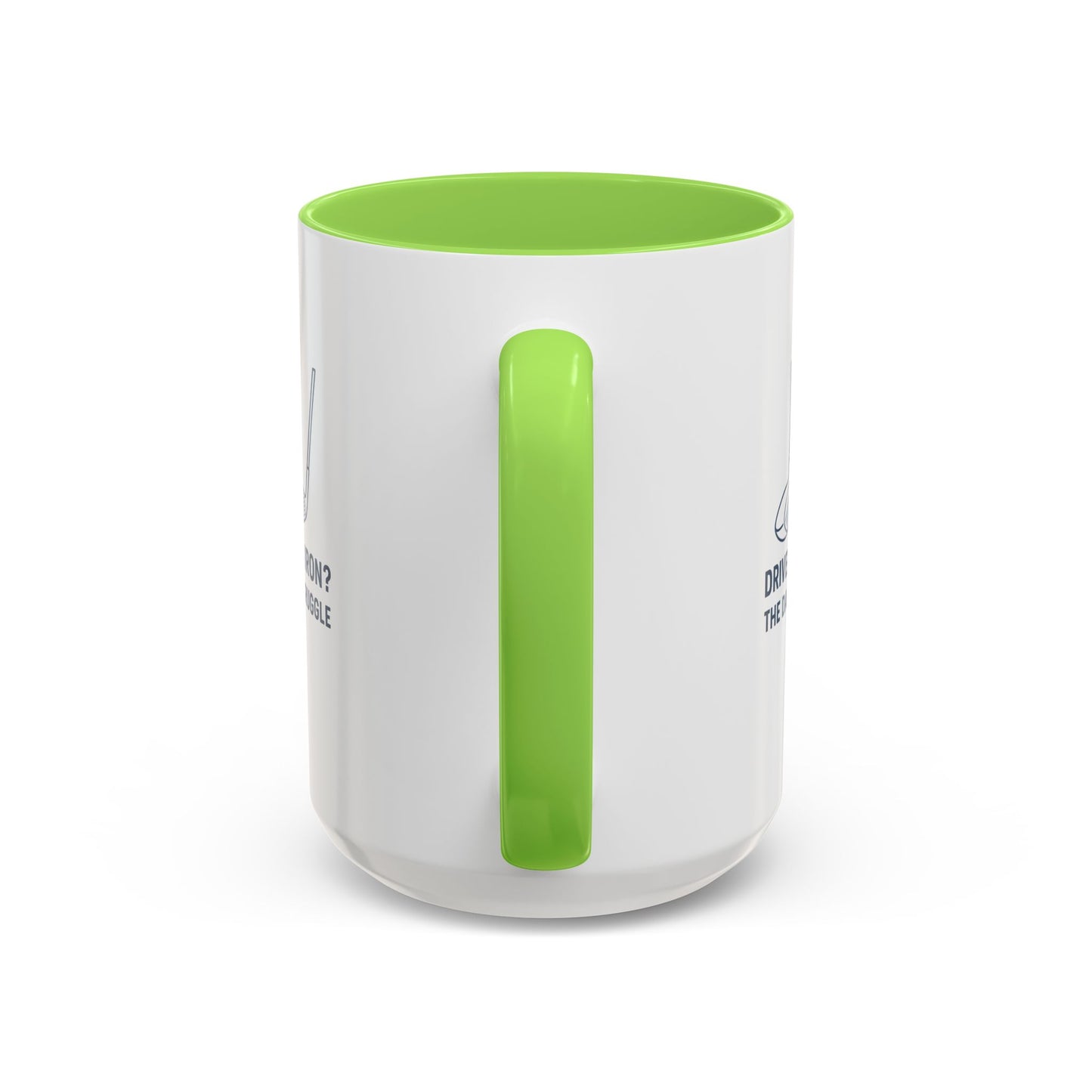 colorful golf mug - driver or iron? the daily struggle