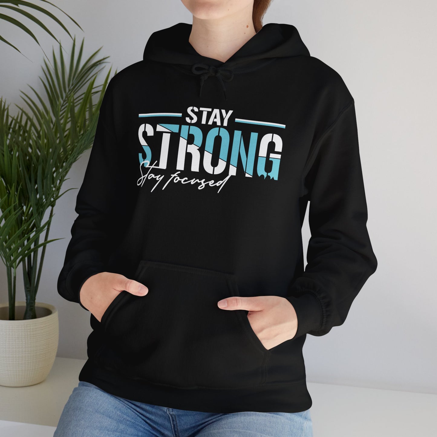unisex heavy blend™ hooded sweatshirt - stay strong - simple motivation design