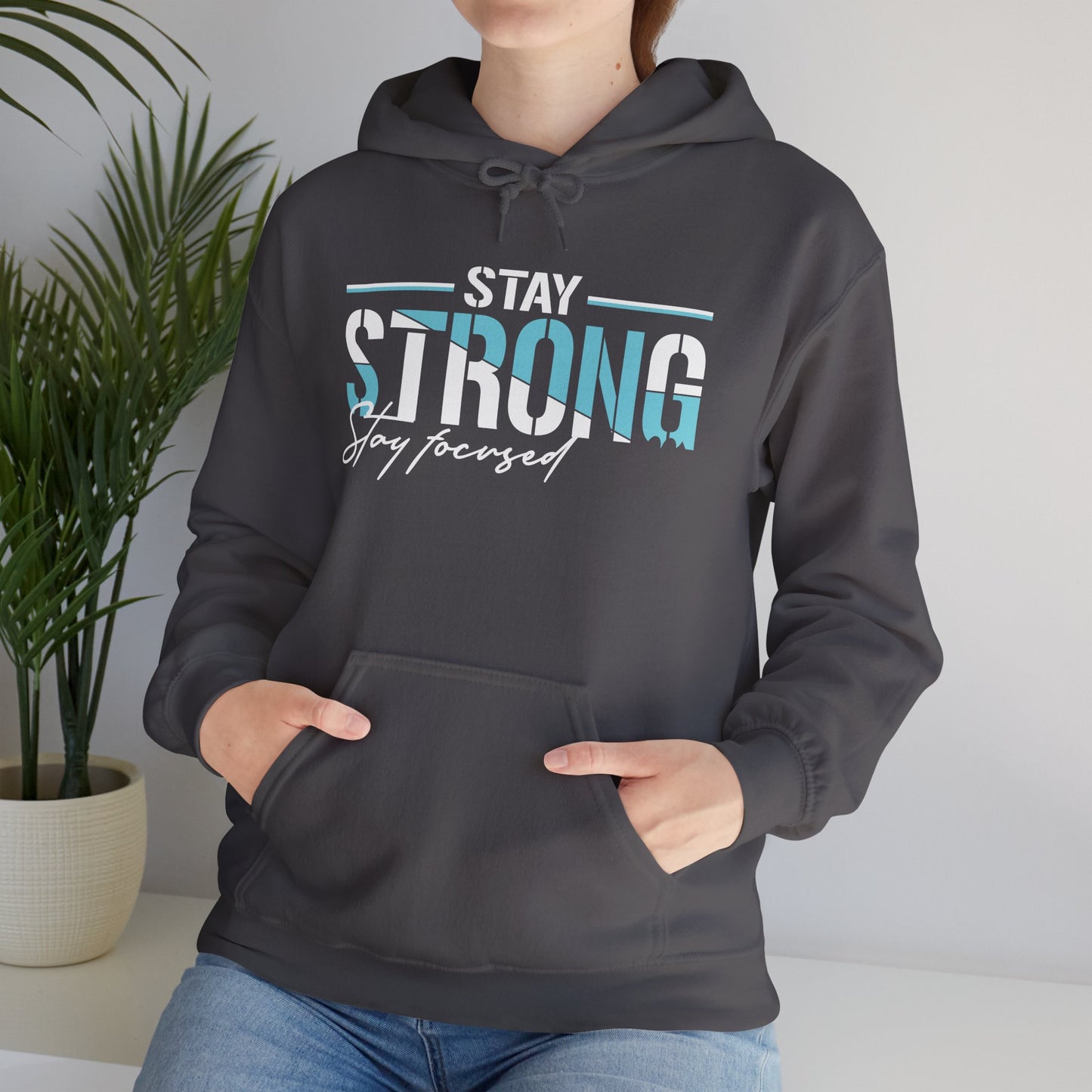 unisex heavy blend™ hooded sweatshirt - stay strong - simple motivation design