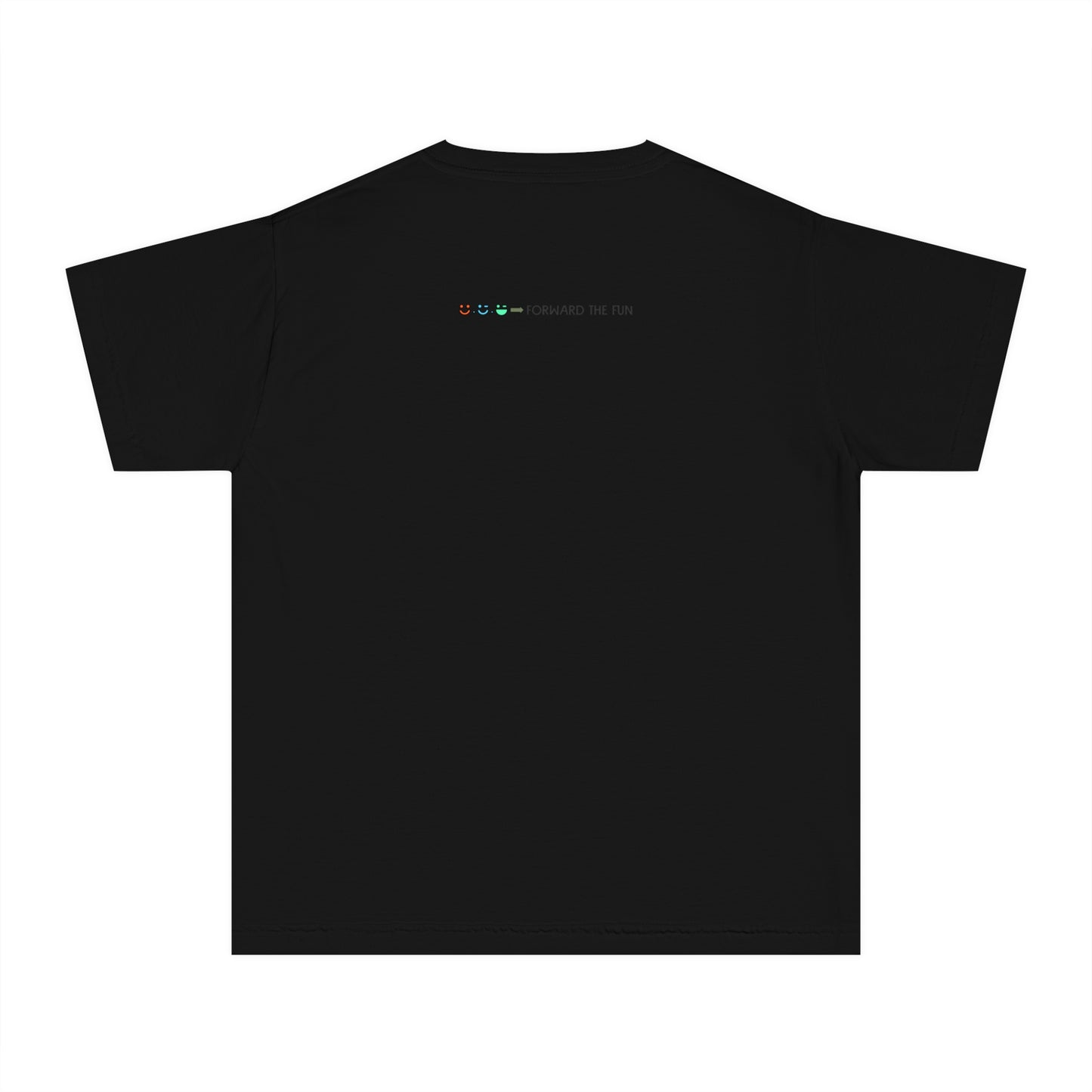 youth t-shirt, youth halloween t-shirt, no treats, just tricks!