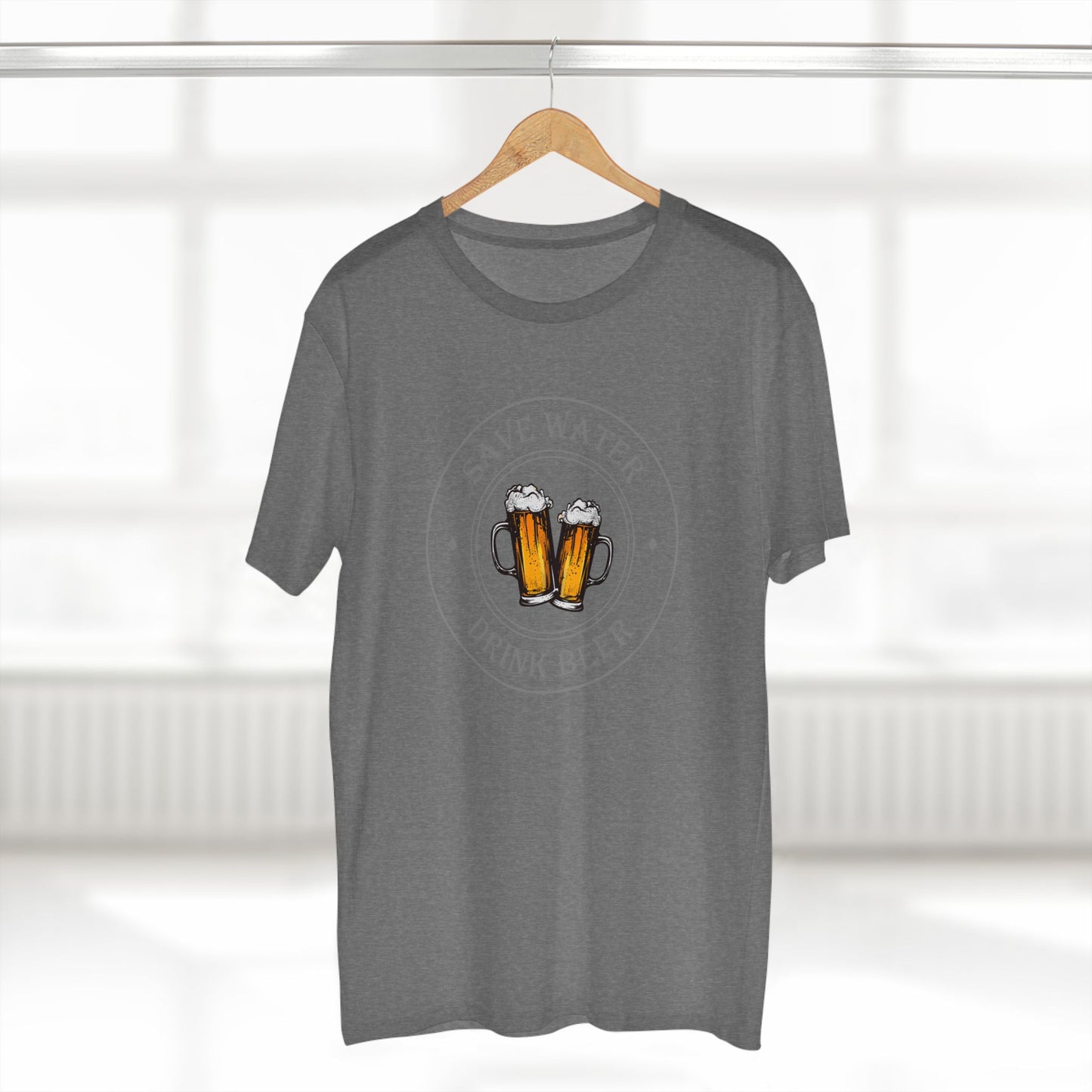 mens t-shirt - drink beer