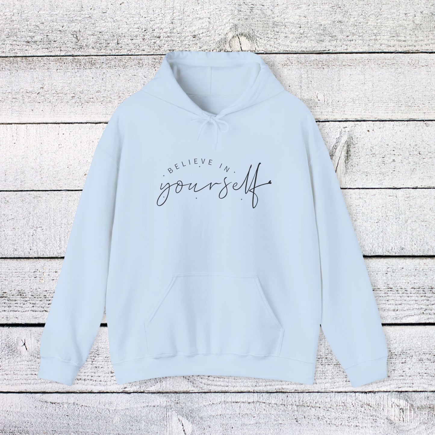 unisex heavy blend™ hooded sweatshirt - believe in yourself - classic self-esteem booster