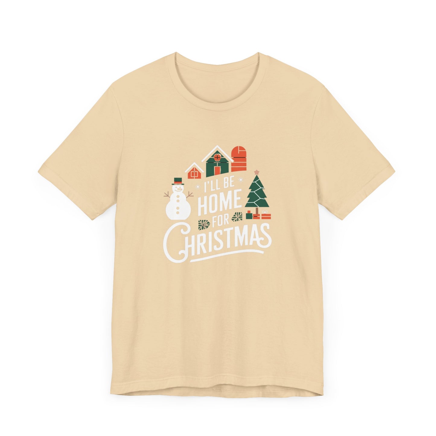 men & women christmas t-shirt. home for christmas. unisex christmas t-shirt.