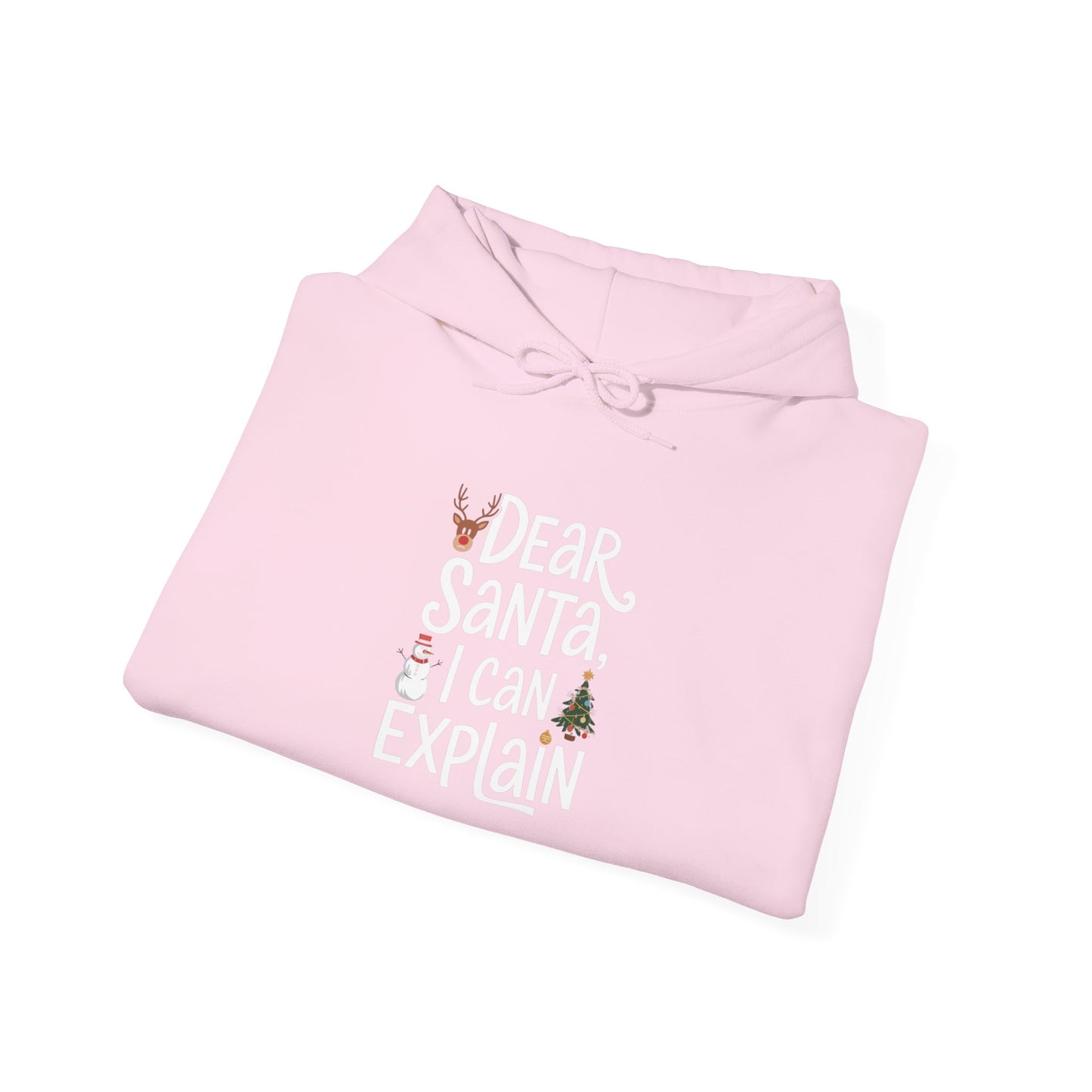 men's and women's christmas sweatshirt. dear santa, i can explain! unisex christmas sweatshirt.