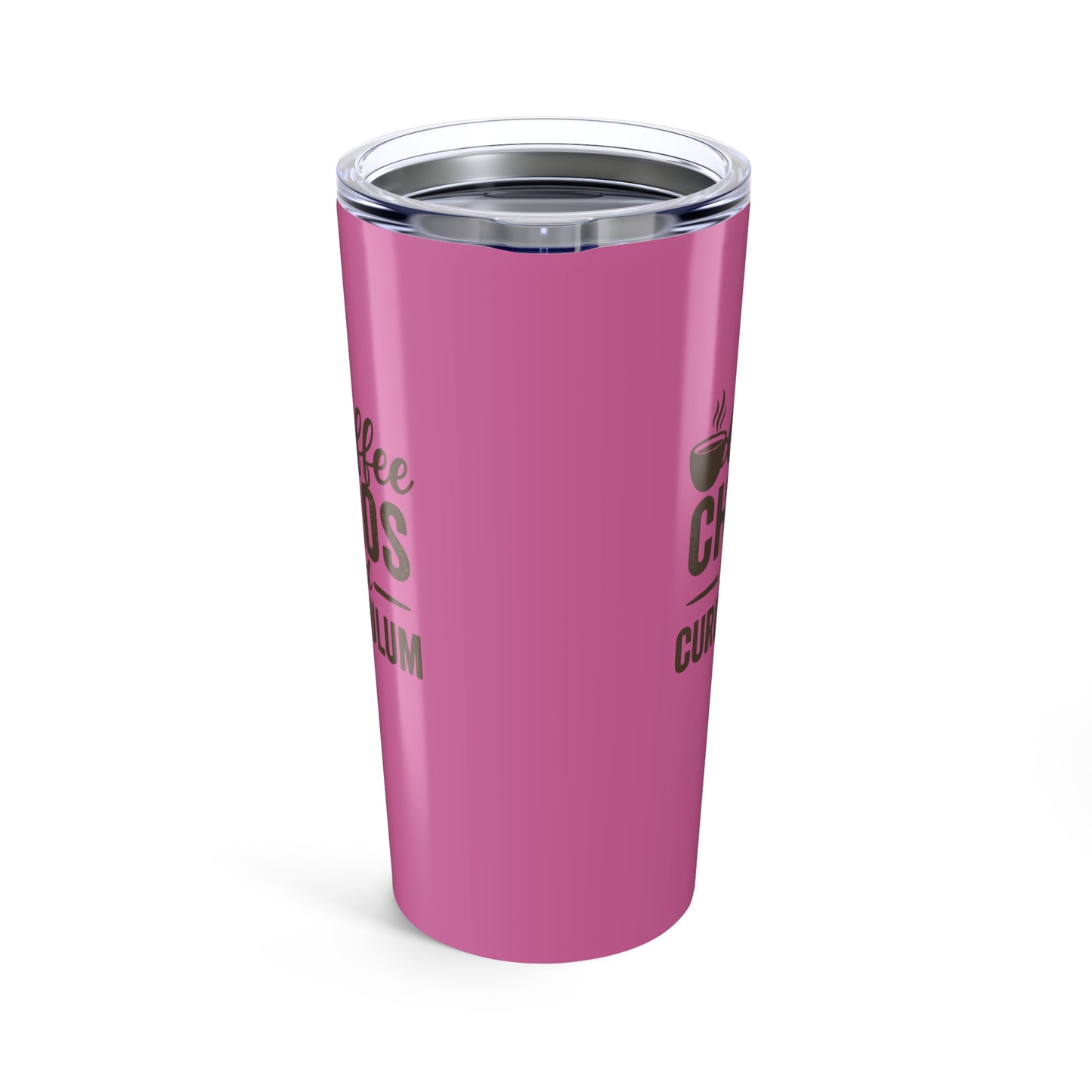 coffee chaos and curriculum tumbler - teachers with attitude. perfect for educators.