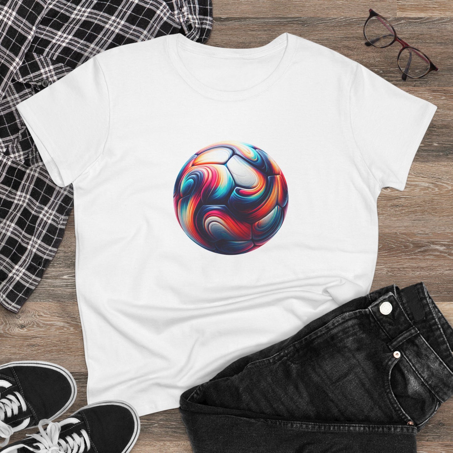 stylish women's cotton tee for sports enthusiasts