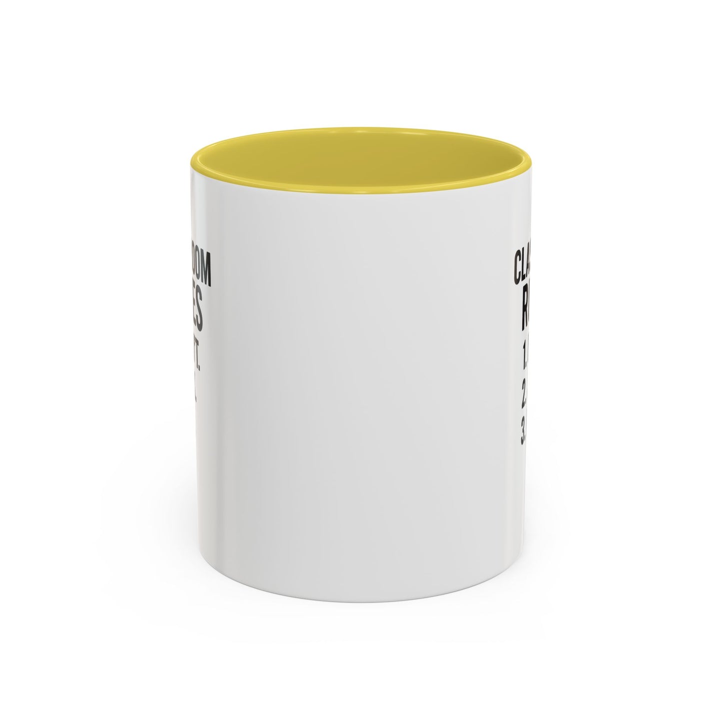 colorful classroom rules mug - perfect for teachers and students. teachers with attitude.