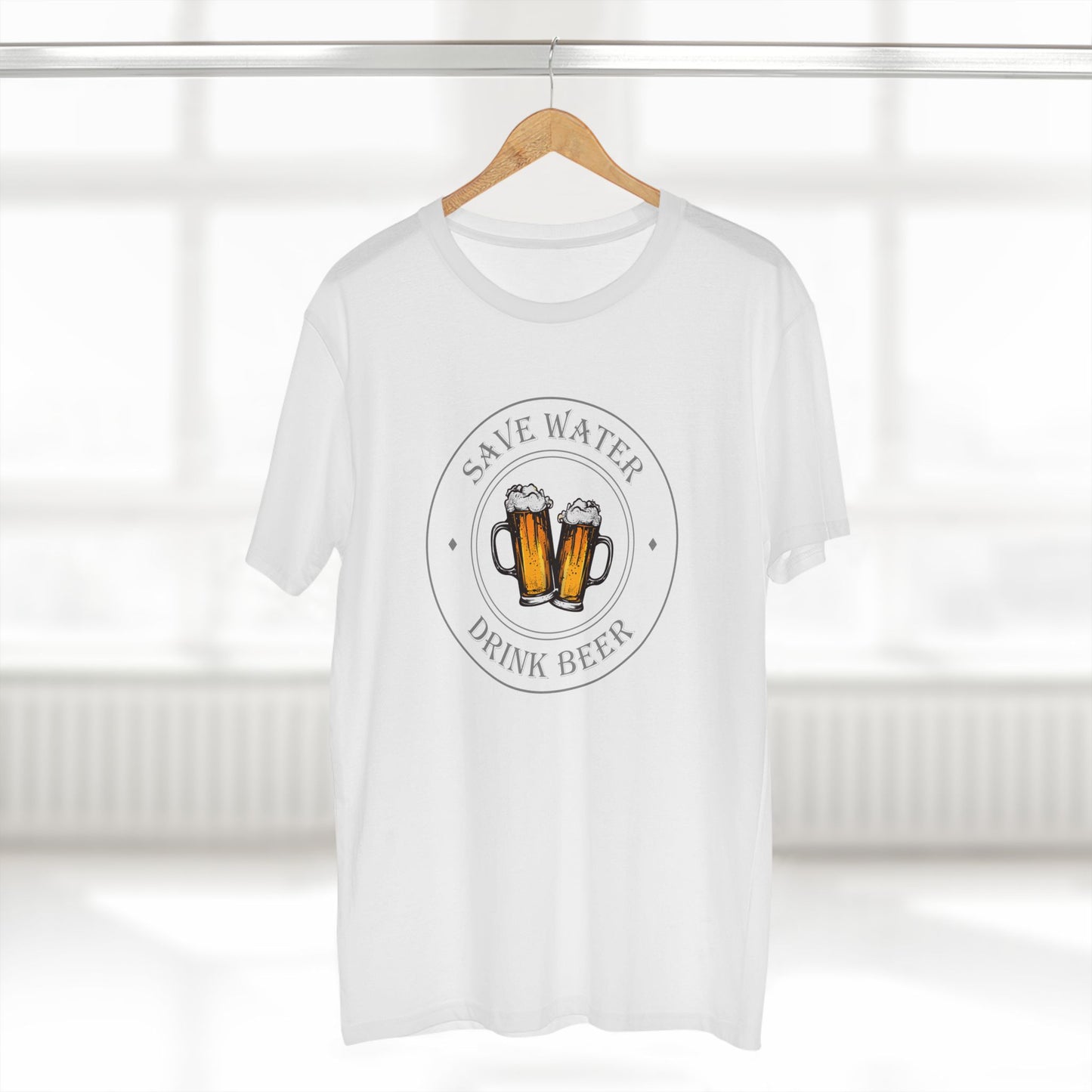 mens t-shirt - drink beer