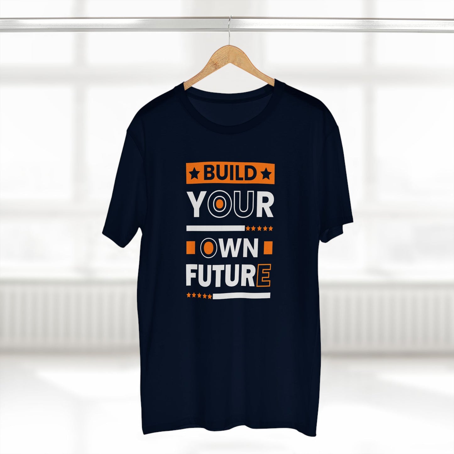 adult staple tee - build your own future - empowerment message