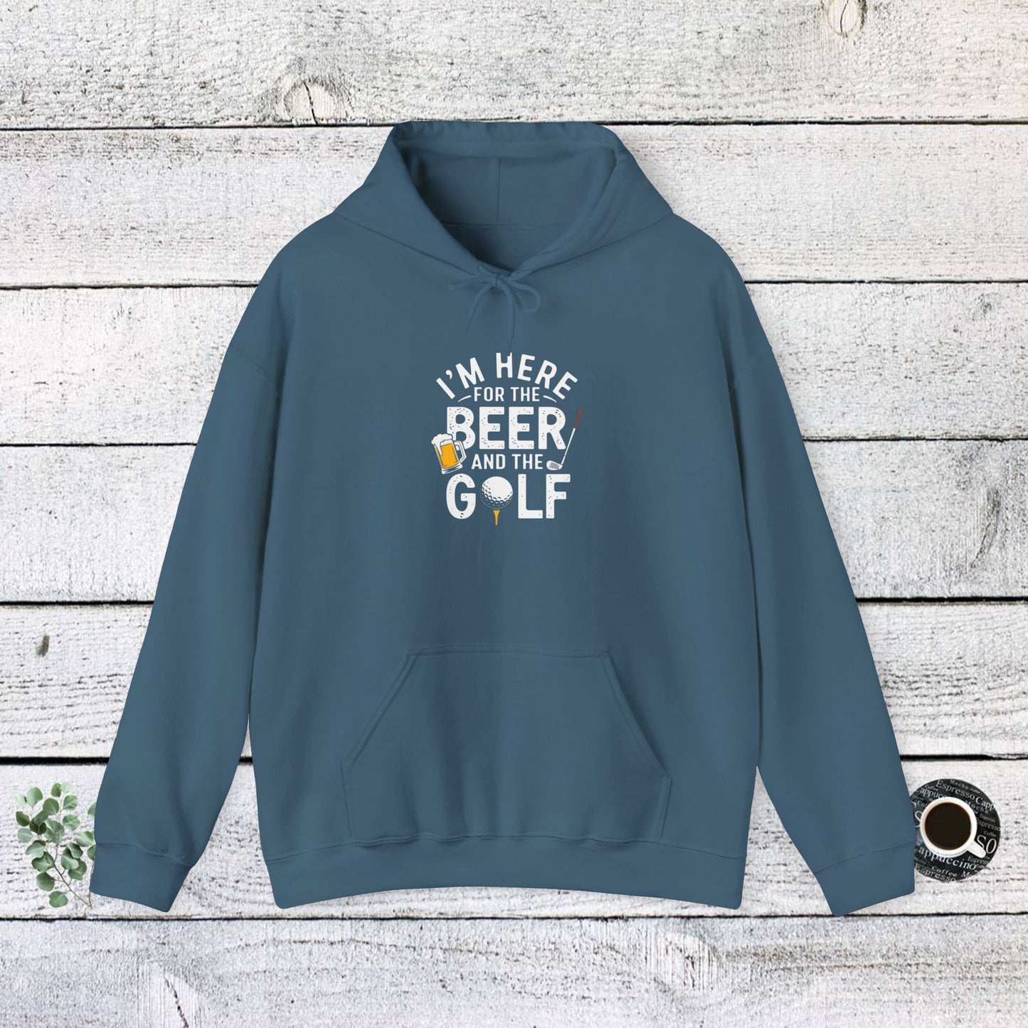 men & women golf sweatshirt: i'm here for beer & golf! unisex sweatshirt: