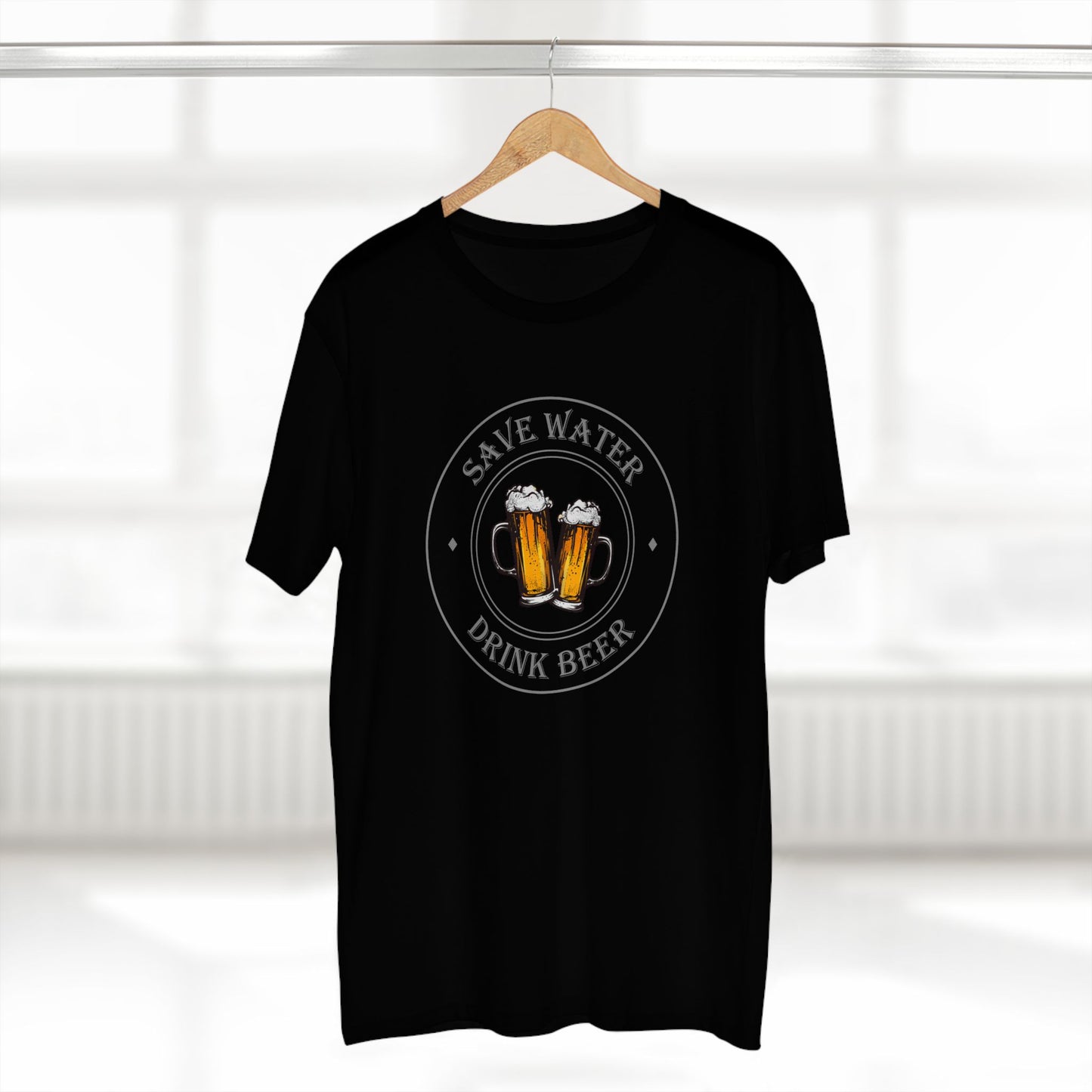 mens t-shirt - drink beer