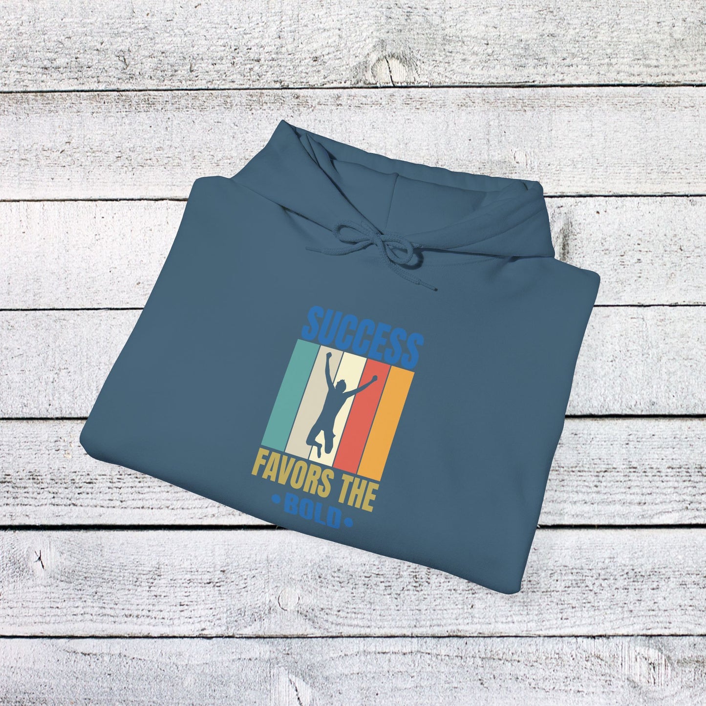 unisex heavy blend™ hooded sweatshirt - success favors the bold - risk and reward quote