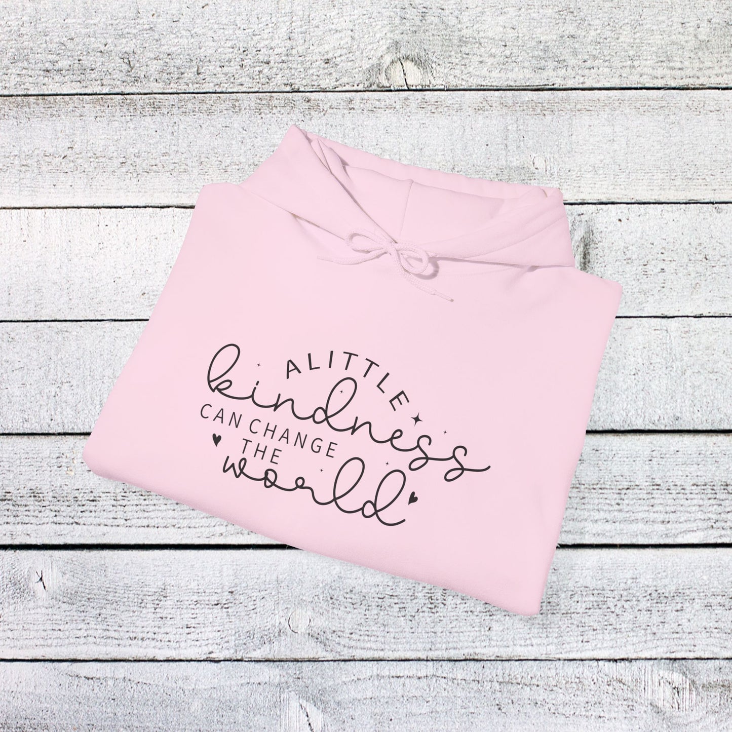 unisex heavy blend™ hooded sweatshirt - a little kindness can change the world - positive quote