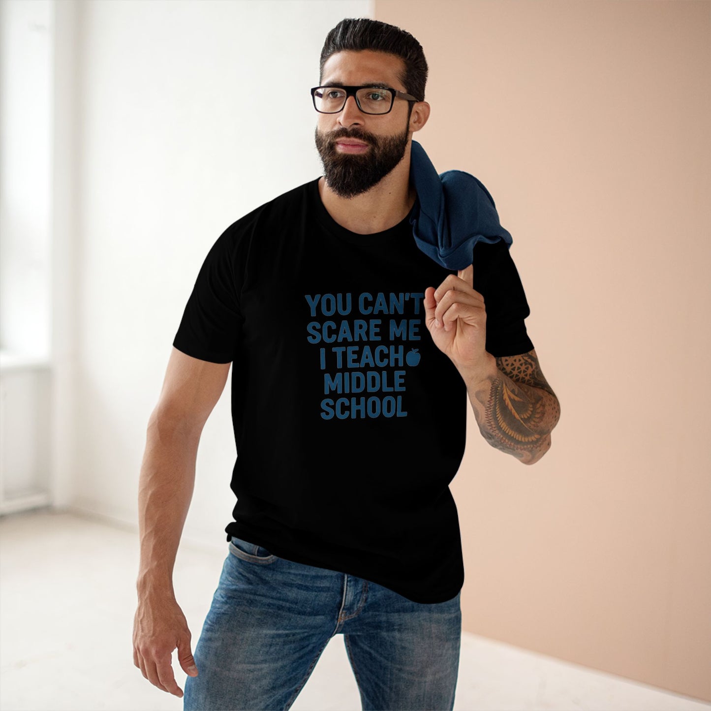 men's stable tee: fearless teacher edition. teachers with attitude.