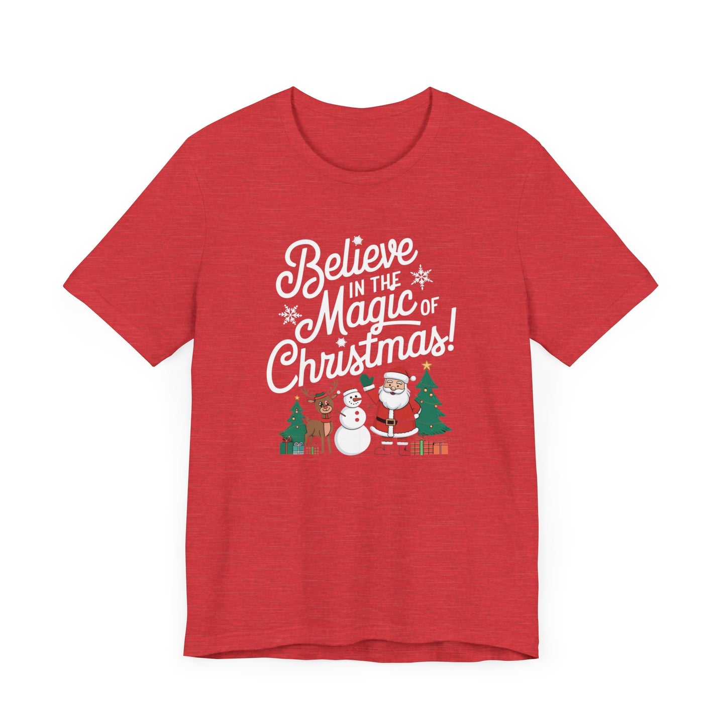 men & women christmas t-shirt. magic of christmas. unisex christmas t-shirt.