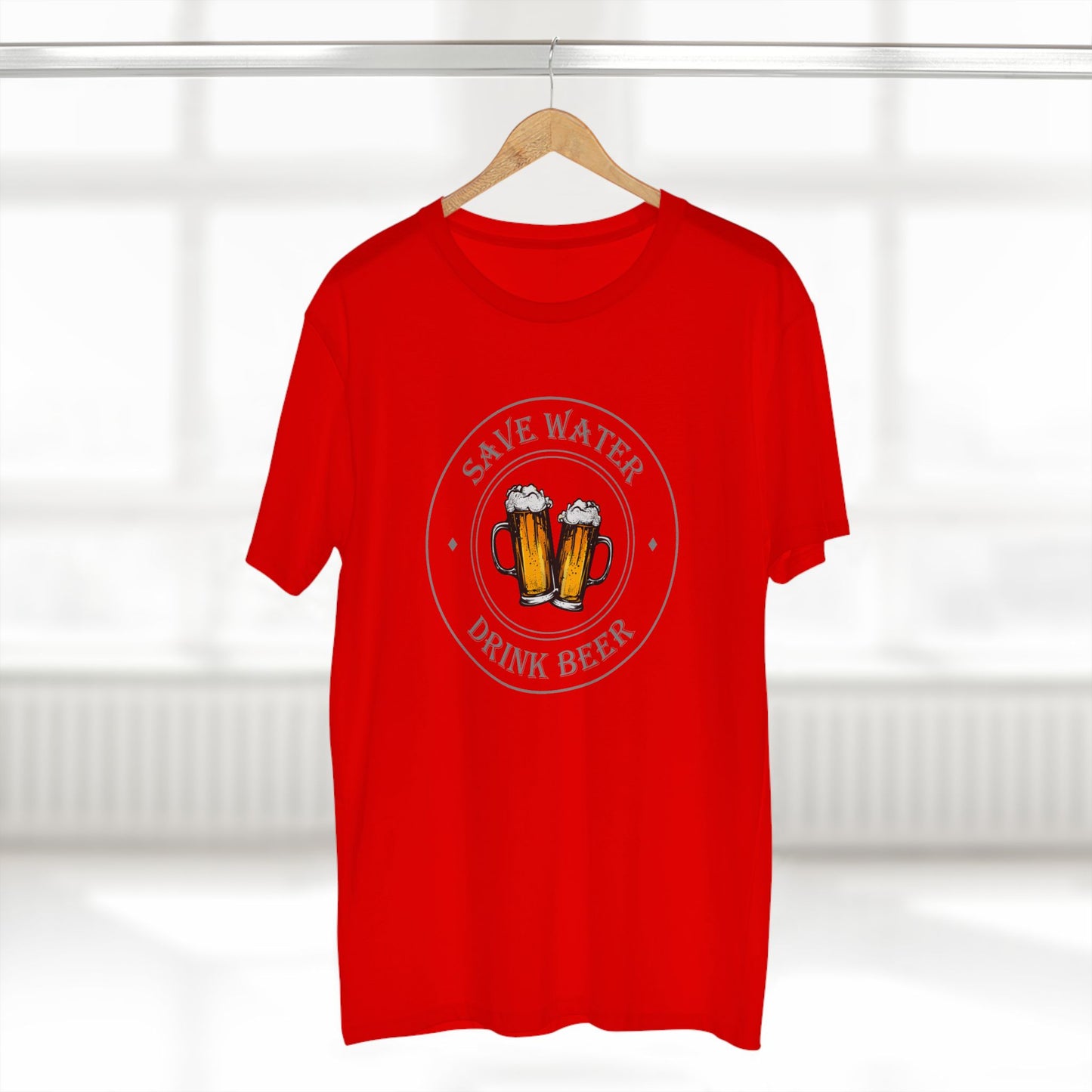 mens t-shirt - drink beer