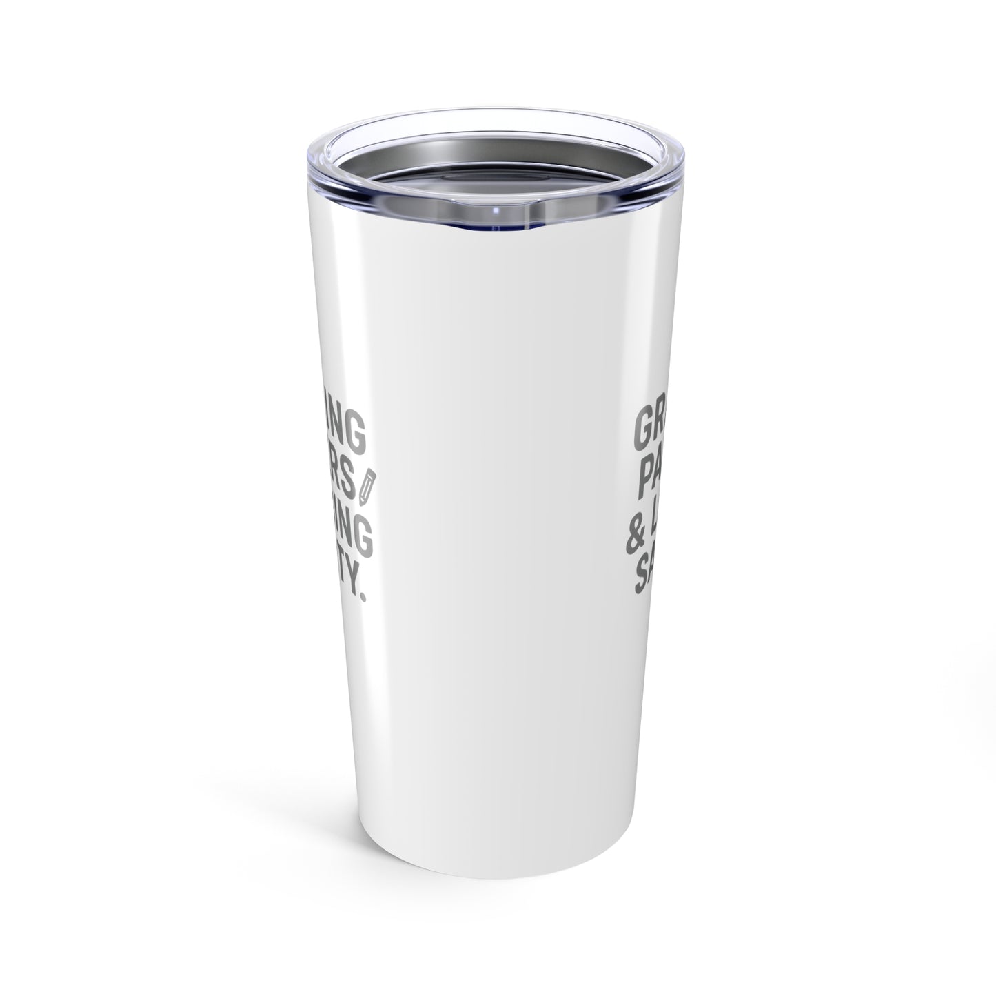 grading papers & losing sanity tumbler - perfect gift for teachers. teachers with attitude.