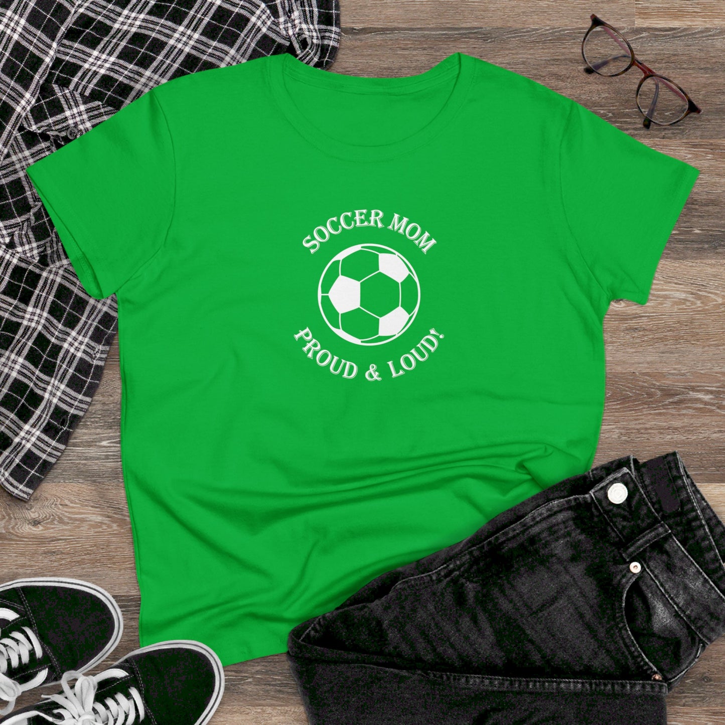 womens t-shirt - soccer mom