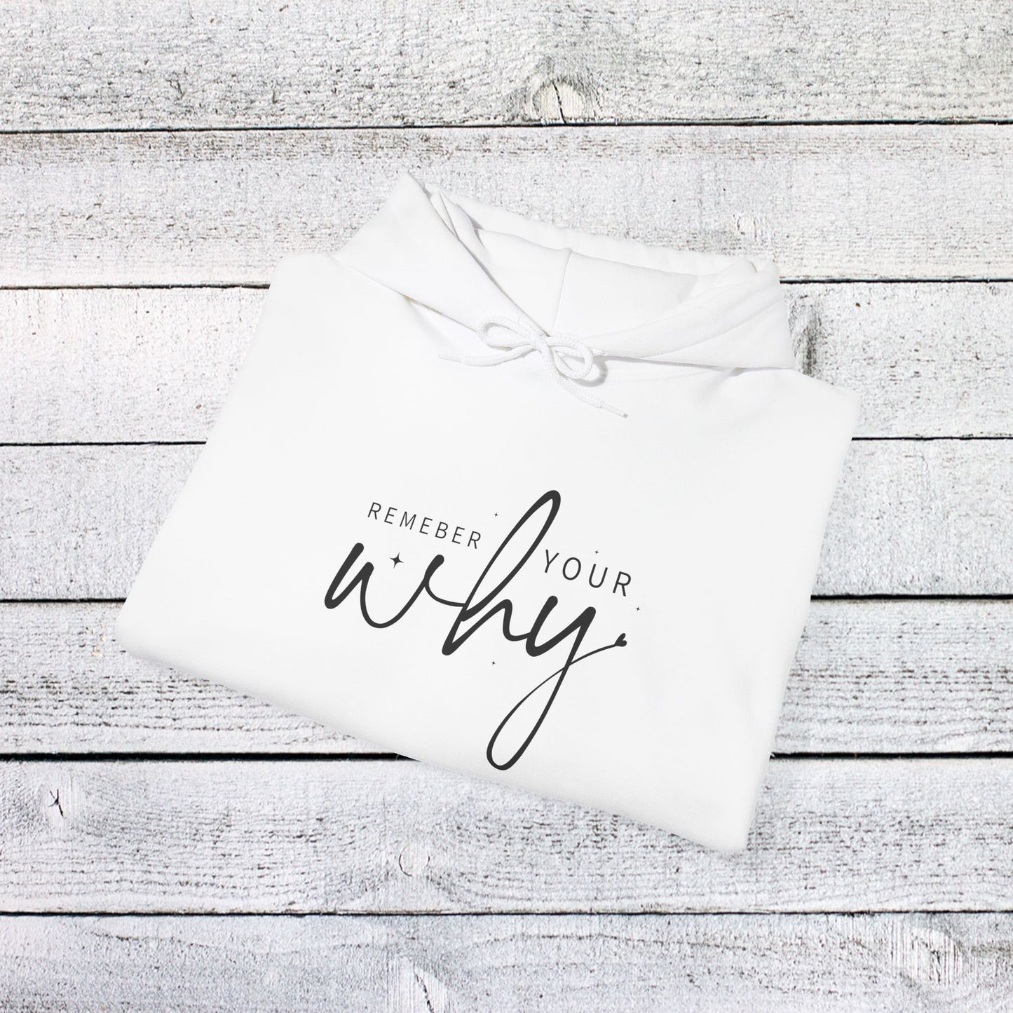 unisex heavy blend™ hooded sweatshirt - remember your why - purpose driven motivation