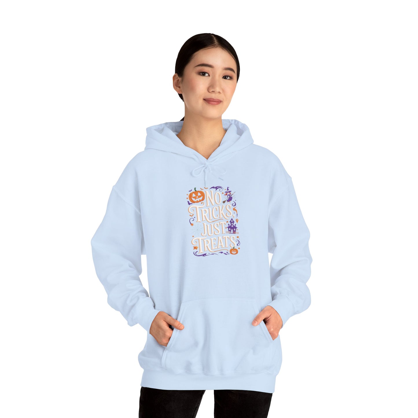 unisex hoodie - halloween hoodie -no tricks just treats!