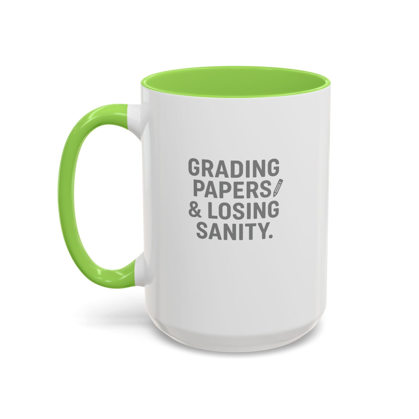 colorful grading papers & losing sanity mug – perfect gift for teachers. teachers with attitude.