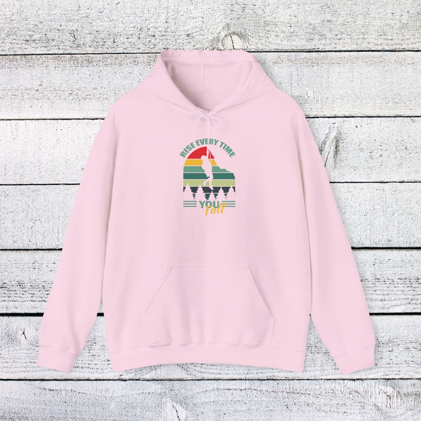 unisex heavy blend™ hooded sweatshirt - rise every time you fall - resilience quote