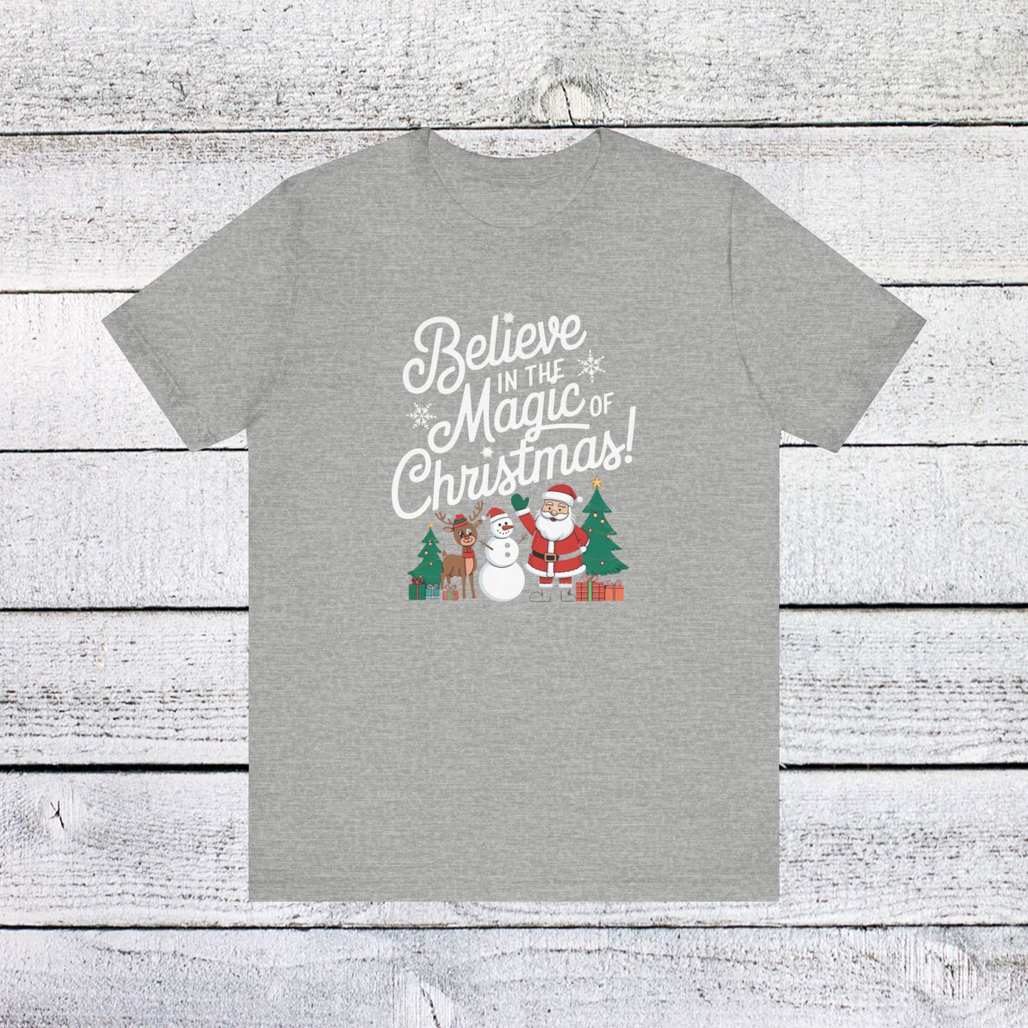 men & women christmas t-shirt. magic of christmas. unisex christmas t-shirt.