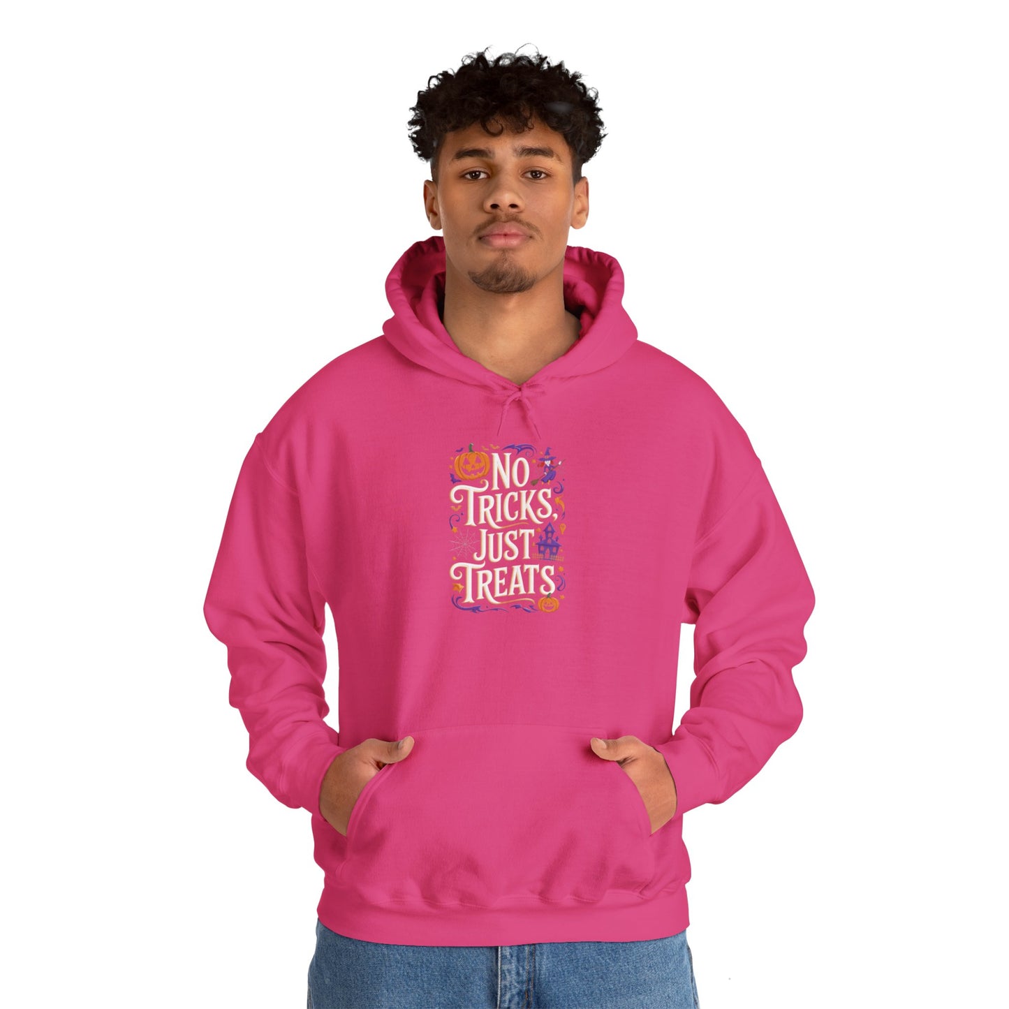 unisex hoodie - halloween hoodie -no tricks just treats!