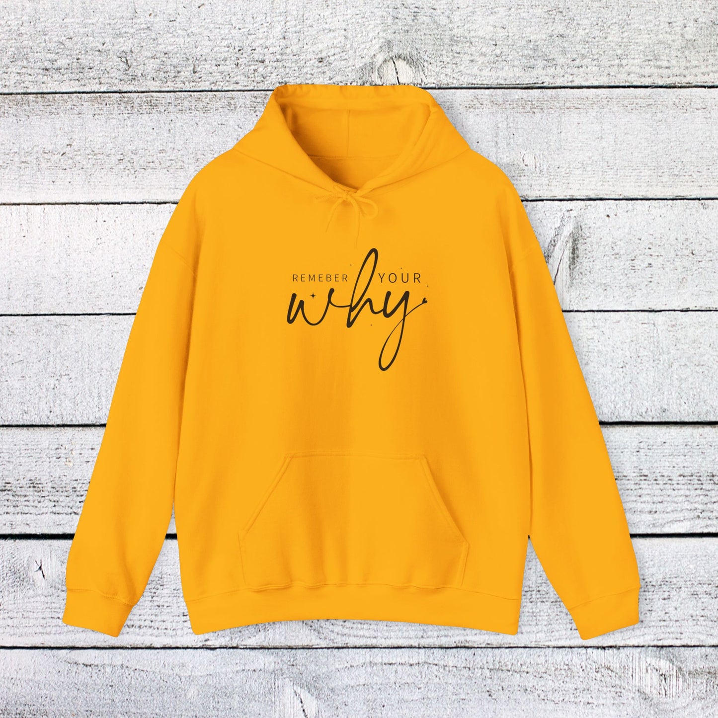 unisex heavy blend™ hooded sweatshirt - remember your why - purpose driven motivation