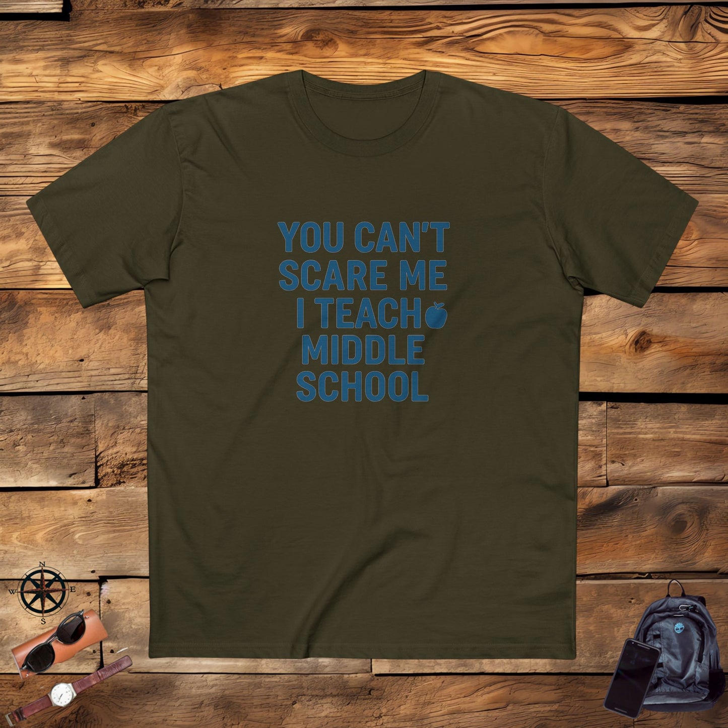 men's stable tee: fearless teacher edition. teachers with attitude.