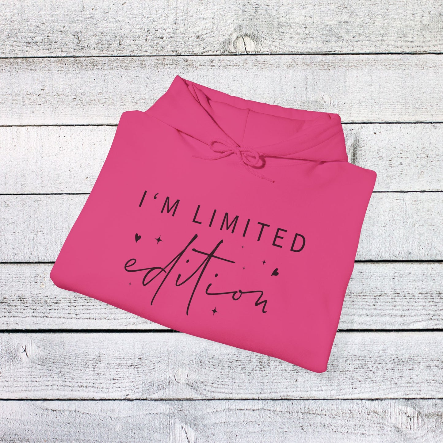 unisex heavy blend™ hooded sweatshirt - i’m limited edition - unique confidence quote