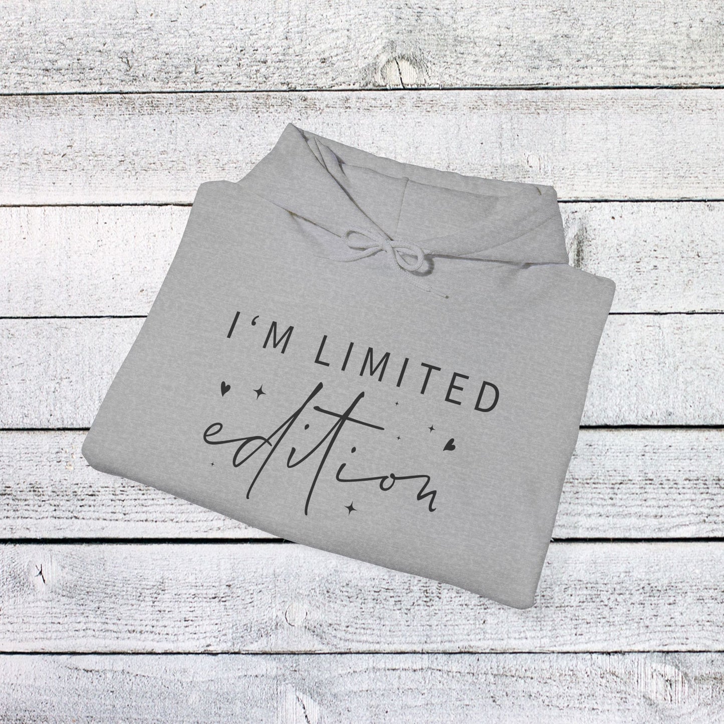 unisex heavy blend™ hooded sweatshirt - i’m limited edition - unique confidence quote