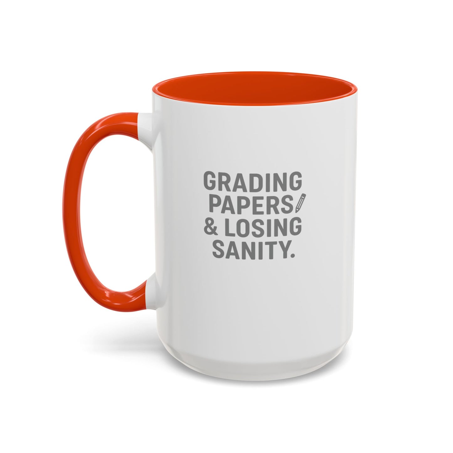 colorful grading papers & losing sanity mug – perfect gift for teachers. teachers with attitude.