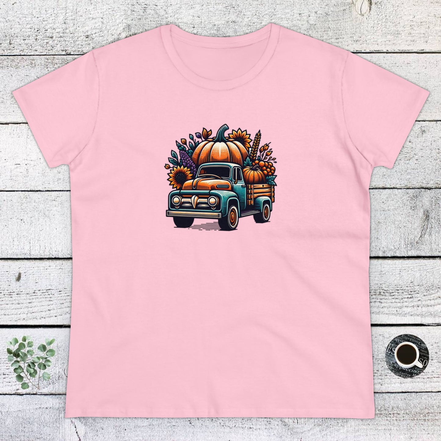 womens t-shirt - pumpkin truck!