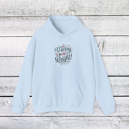 Men's and Women's Christmas Sweatshirt. Merry & Bright. Unisex Christmas Sweatshirt.