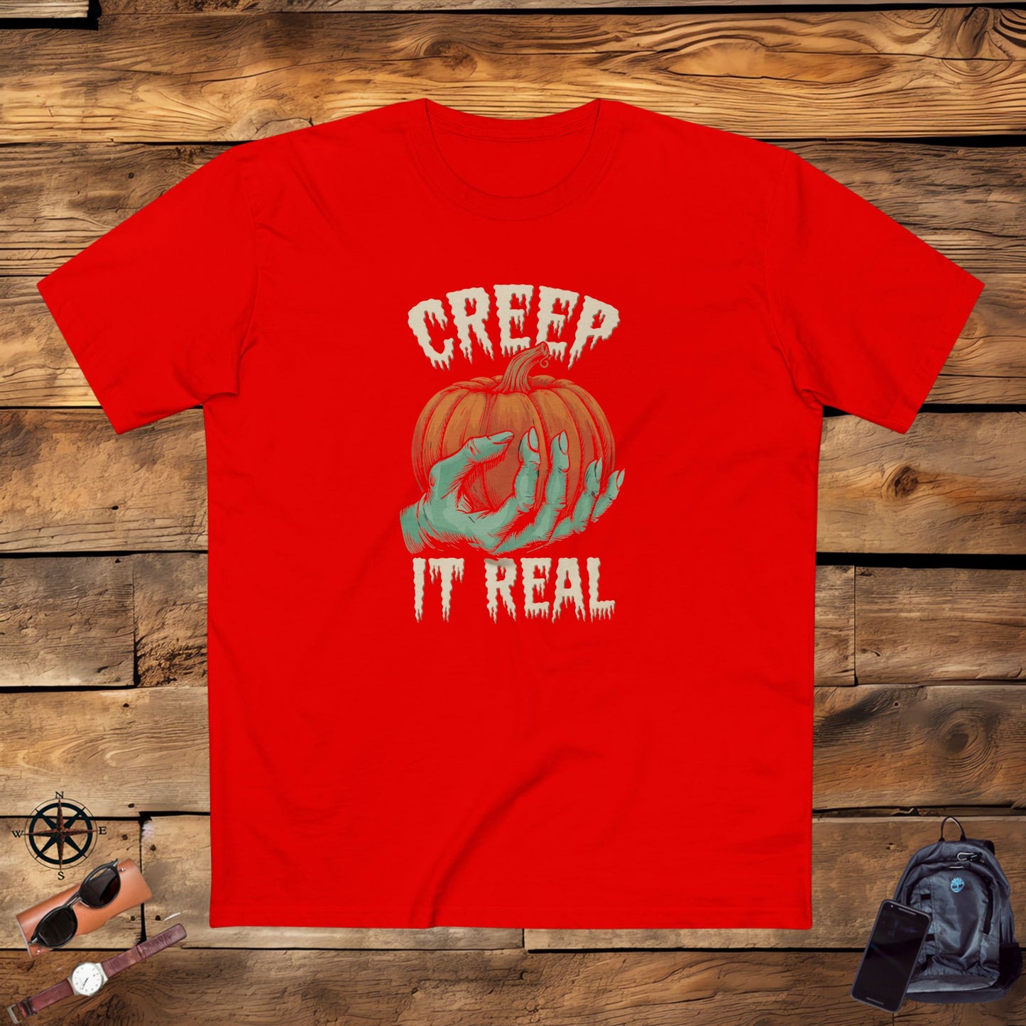 men's t-shirt, men's tee, men's halloween, men's funny gift - creep it real!