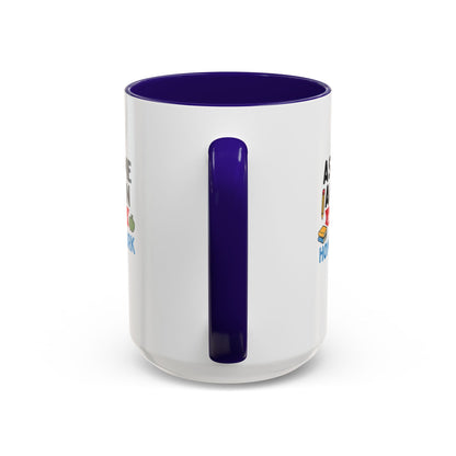 Colorful 'Ask Me Again, It's Homework' Mug - Perfect for Students. Teachers with Attitude.