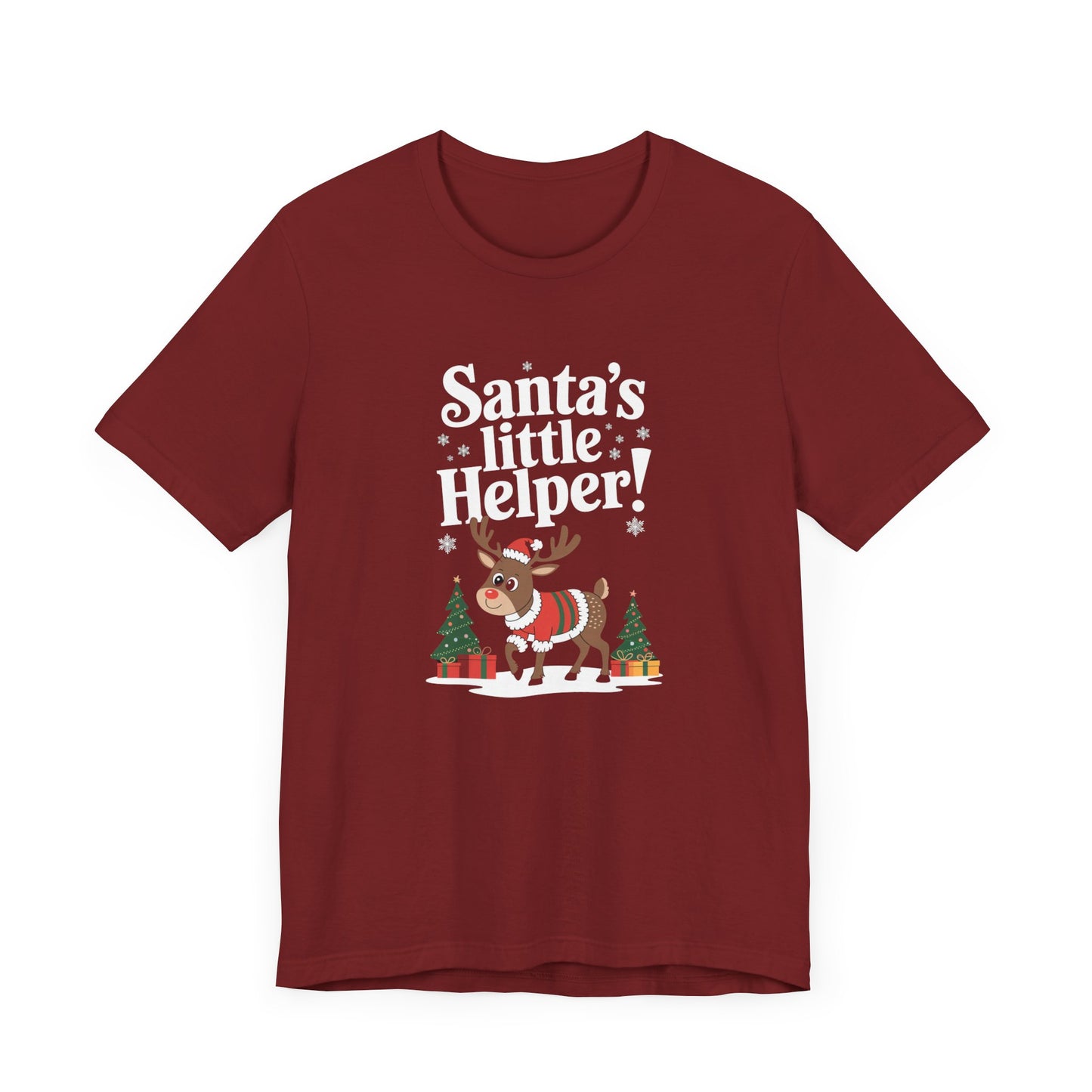 men & women christmas t-shirt. santa's little helper! unisex christmas t-shirt.