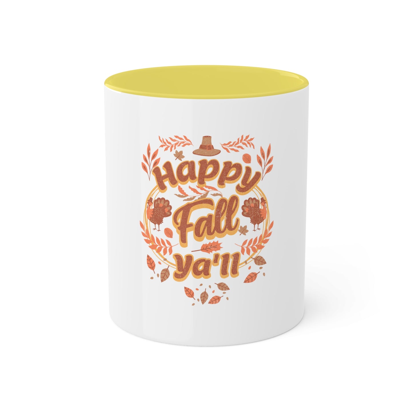 colorful 11oz mug - happy fall ya'll