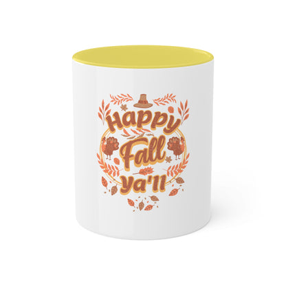 Colorful 11oz Mug - Happy Fall Ya'll
