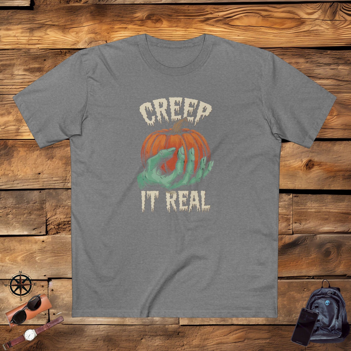 men's t-shirt, men's tee, men's halloween, men's funny gift - creep it real!