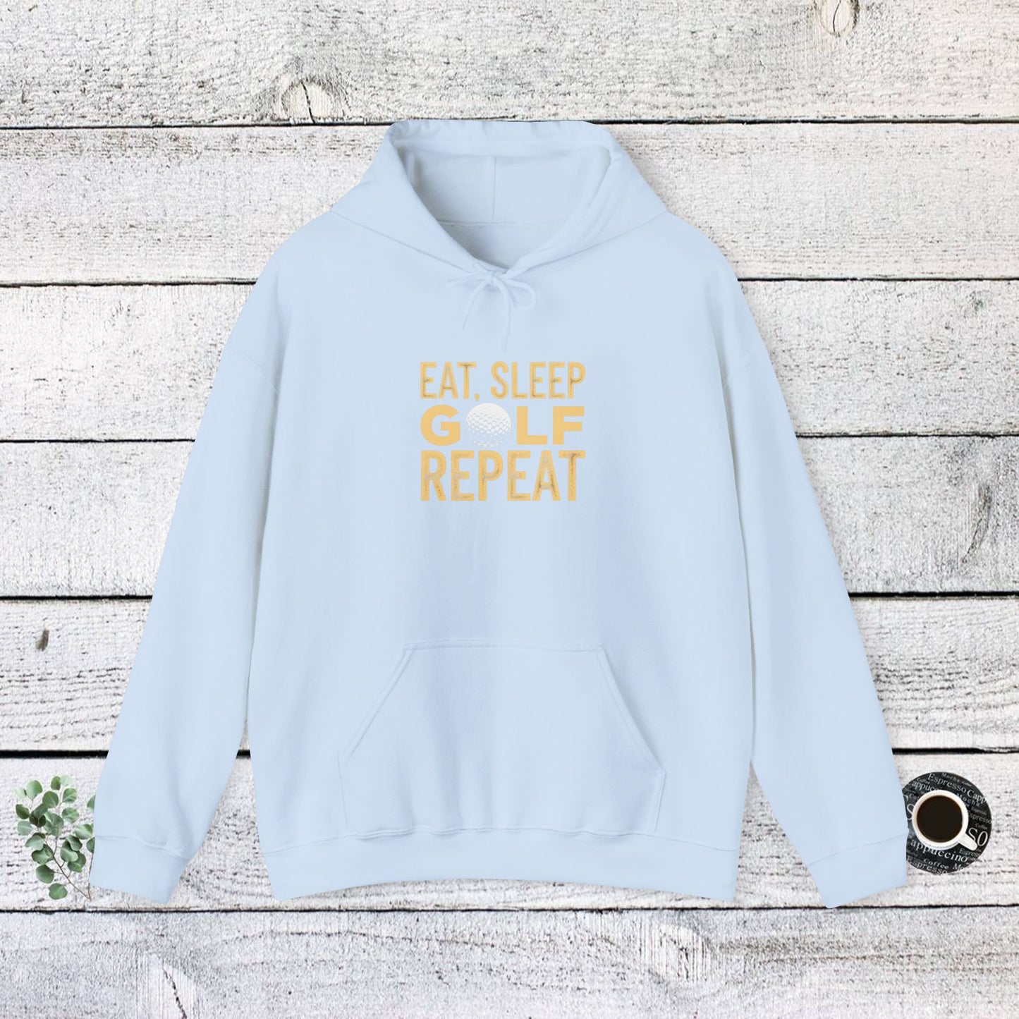 men & women golf sweatshirt: eat, sleep, golf, repeat. unisex golf sweatshirt: