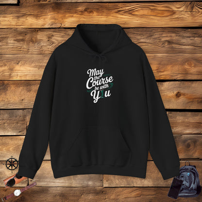 Men & Women Golf Sweatshirt: May the course be with you. Unisex Sweatshirt.