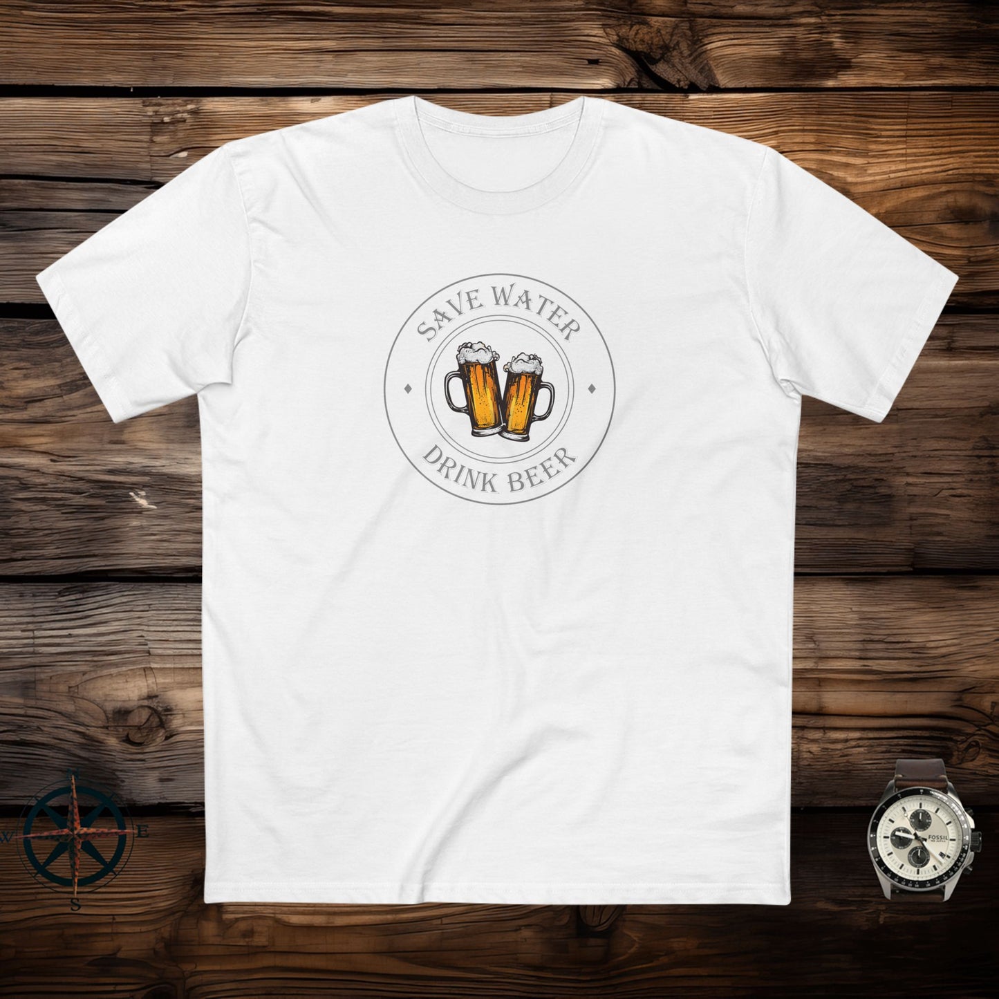 mens t-shirt - drink beer