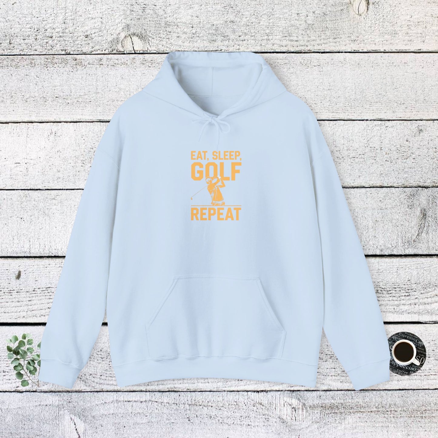 men & women golf sweatshirt: eat, sleep, golf repeat. unisex golf sweatshirt: