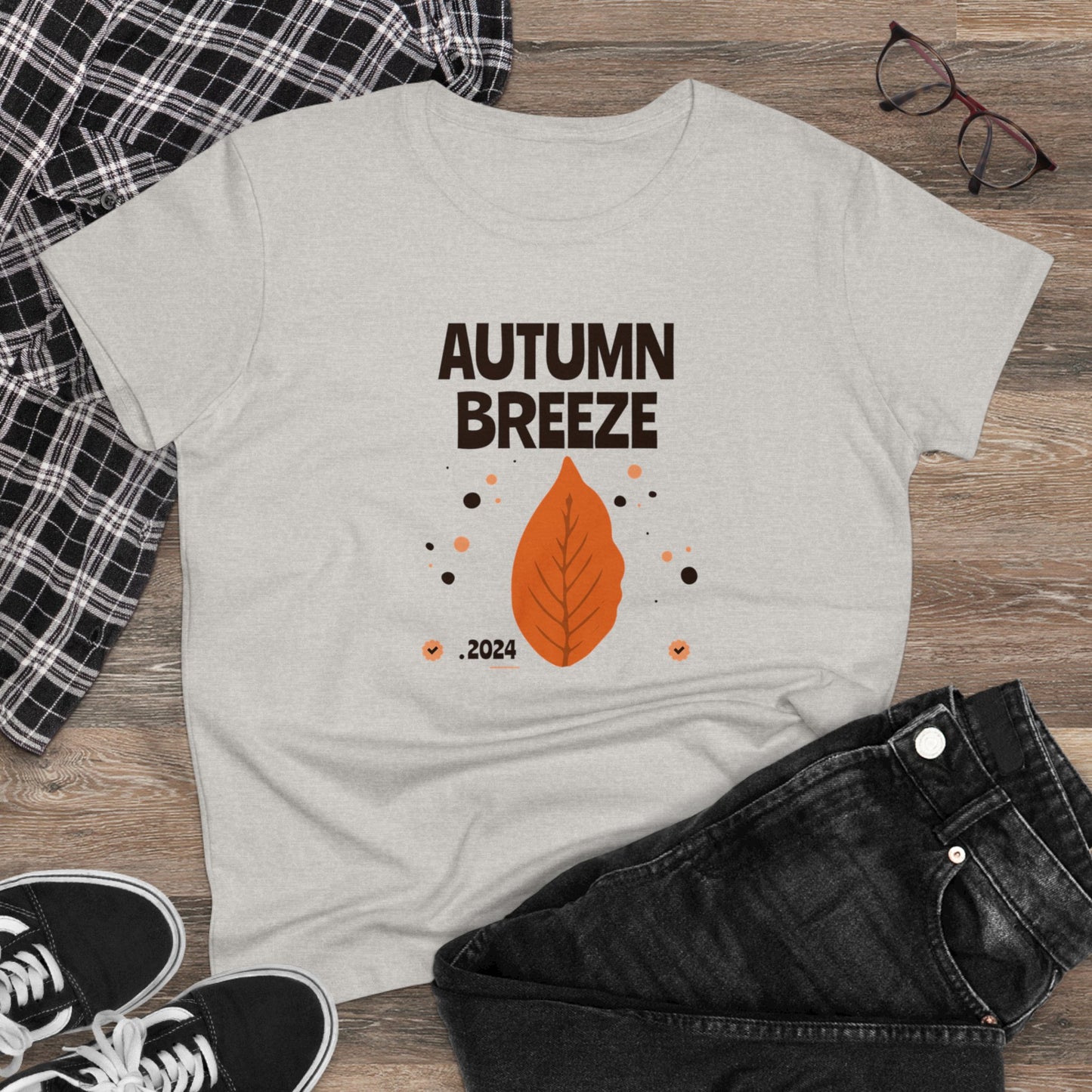 women t-shirts, women's tee, fall, autumn breeze, gift