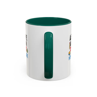 Colorful 'Ask Me Again, It's Homework' Mug - Perfect for Students. Teachers with Attitude.