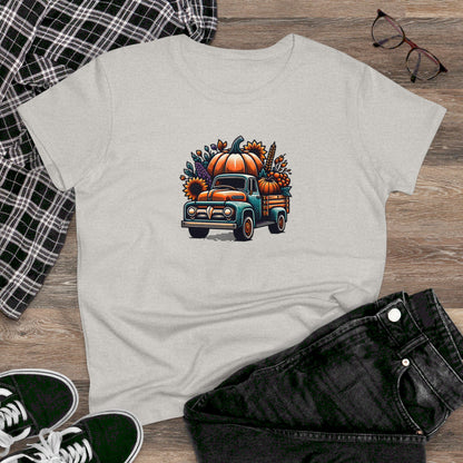 Womens T-Shirt - Pumpkin Truck!