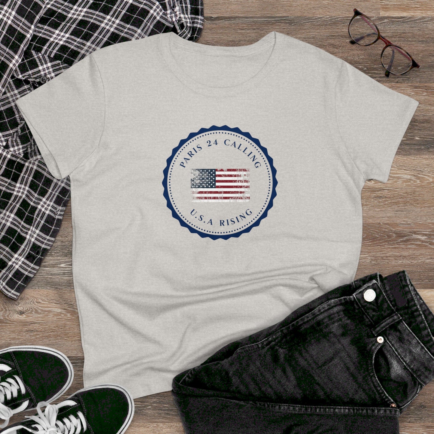 women's t-shirt - usa rising